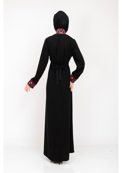 ® Palestinian Peasant Dress With Single-Sided Floral Embroidery C100044 modelleri