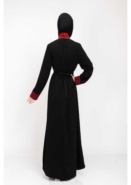 ® Palestinian Peasant Dress With Single-Sided Floral Embroidery C100044 indirimleri