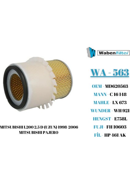 Mıtsubıshı L200 2.5 Td - 2.8 Td 1998-2006 Hava Filtresi fırsatları
