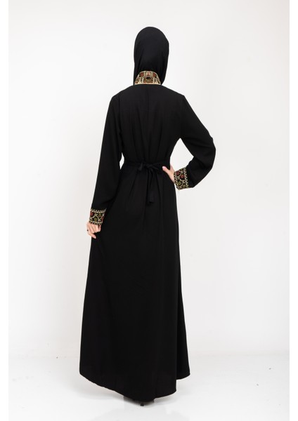 ® Palestinian Peasant Dress With Single-Sided Floral Embroidery C100044 fırsatları