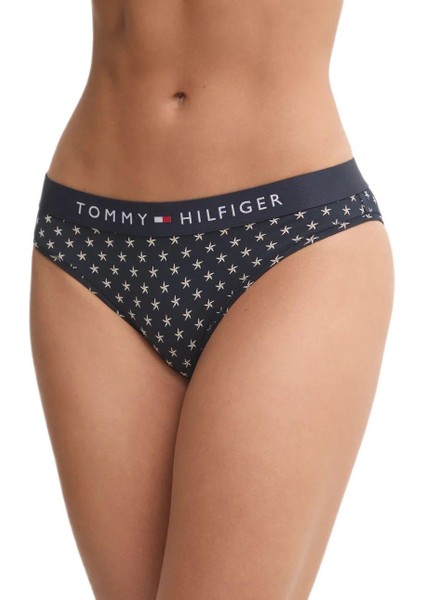 Kadın Mavi Bikini Külot Print UW0UW04220