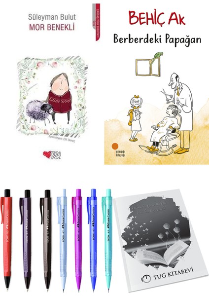 Berberdeki Papağan ve Mor Benekli 2'li Set