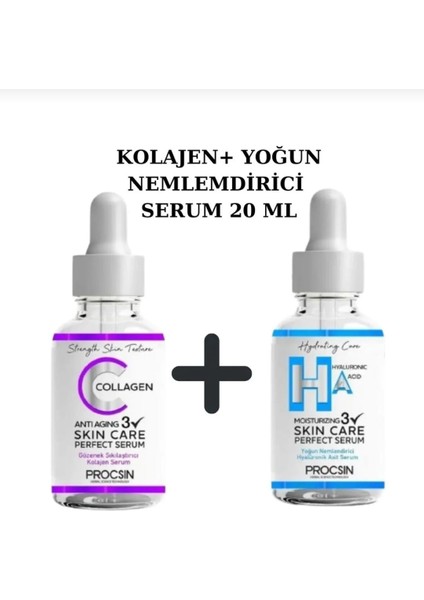 Kolajen Serum +Hyaluronik Asit Serum 20 ml