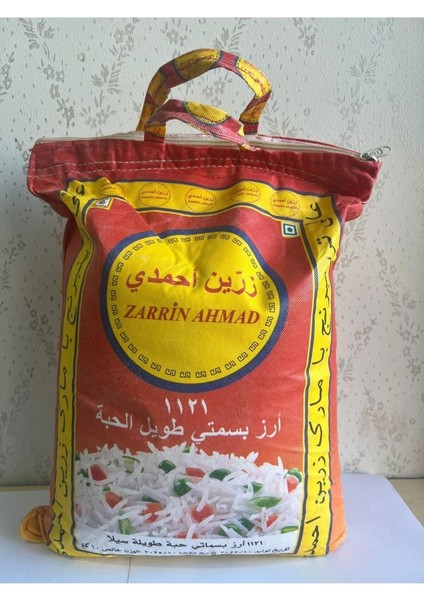 Zarrin Ahmad 1121 Uzun Iri Taneli Basmati Hint Sella Pirinci 5 kg