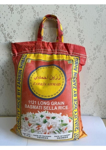 Zarrin Ahmad 1121 Uzun Iri Taneli Basmati Hint Sella Pirinci 5 kg