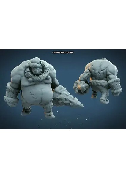 Yılbaşı Christmas Ogre Figürü - 10 cm