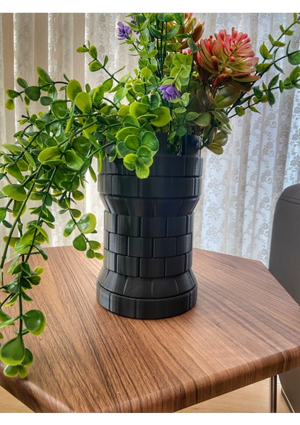 Dekoratif Kale Saksı 20CM modelleri