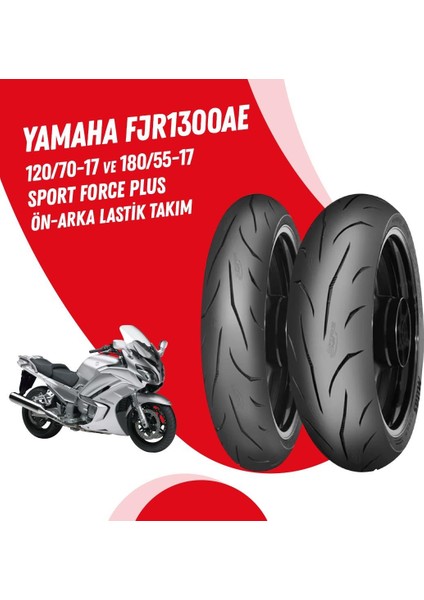 Yamaha Fjr 1300 Mitas Sport Force + Lastik Takımı 120/70-17 + 180/55-17