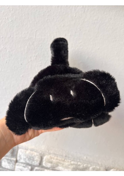 Çocuklar Kulaklık Soğuktan Koruyucu Kulaklı Köpek Suratlı Angora Iplikli Peluş Kulaklık