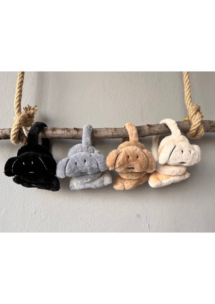 Çocuklar Kulaklık Soğuktan Koruyucu Kulaklı Köpek Suratlı Angora Iplikli Peluş Kulaklık indirimleri