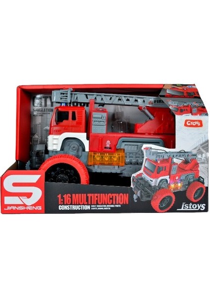 Ctoy Sürtmeli Işıklı ve Sesli Itfaiye Aracı JS109S