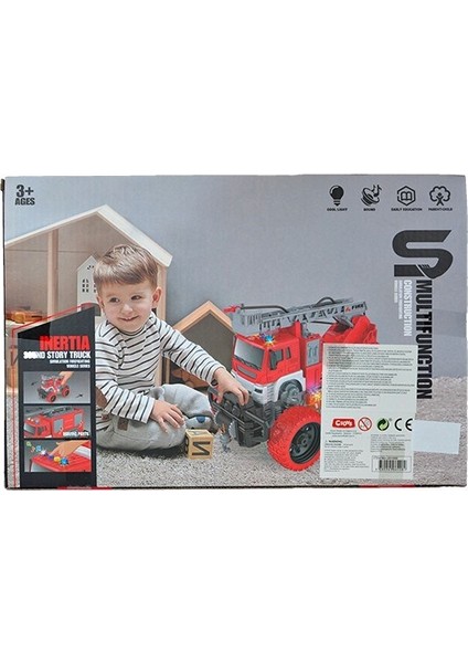 Ctoy Sürtmeli Işıklı ve Sesli Itfaiye Aracı JS109S