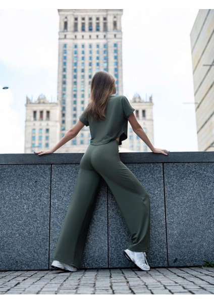 Kadın Haki Yoga Tshirt fırsatları