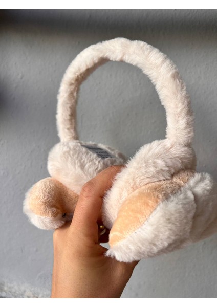 Çocuklar Kulaklık Soğuktan Koruyucu Kulaklı Köpek Suratlı Angora Iplikli Peluş Kulaklık modelleri