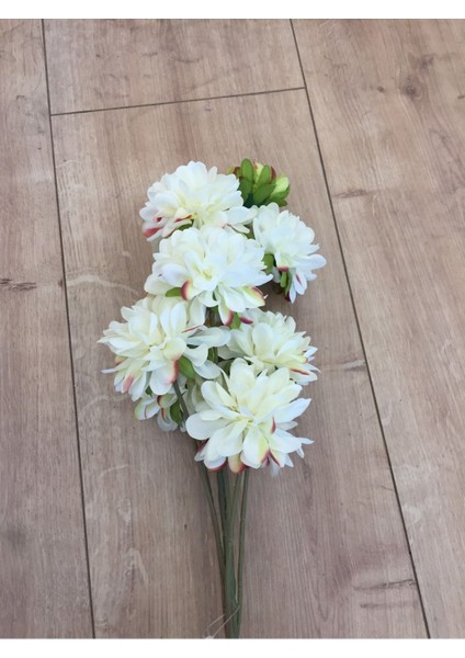 Yapay Kasımpatı Çiçeği, Beyaz, 31-45 cm, Tek Dal, Şık ve Dayanıklı Dekoratif Bitki