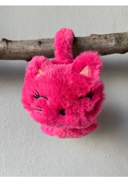 Çocuklar Kulaklık Soğuktan Koruyucu Kulaklı Kedi Suratlı Angora Iplikli Peluş Kulaklık