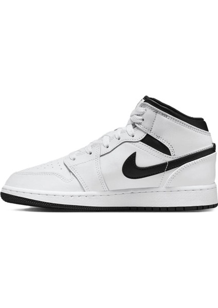 Air Jordan 1 Mıd Leather Sneaker Hakiki Deri Bilekli Günlük Spor Ayakkabı Beyaz fiyatları