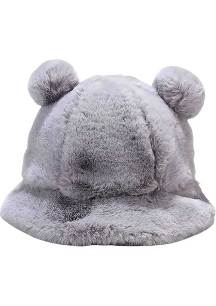 Kadın Sevimli Ayı Kulak Peluş Bucket Şapka fiyatları
