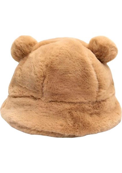 Kadın Sevimli Ayı Kulak Peluş Bucket Şapka fırsatları