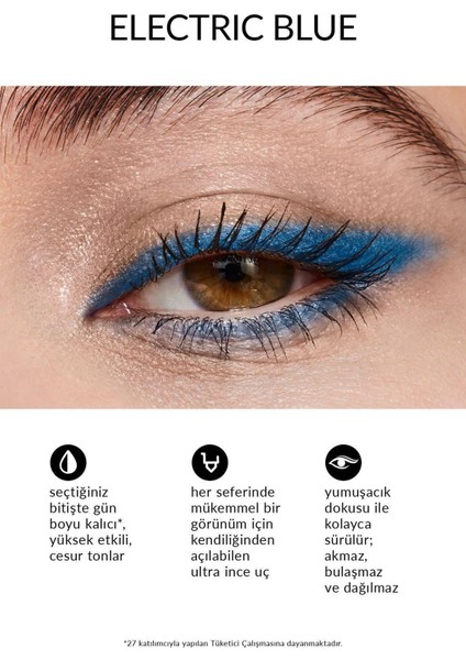 Ultra Colour Glimmerstick Asansörlü Metalik Göz Kalemi Electric Blue