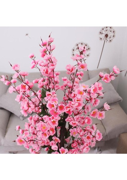 Pembe Japon Kiraz Çiçeği, 150cm Bahar Ağacı, Çiçekli ve Zarif Dekorasyon Saksı İle fırsatları
