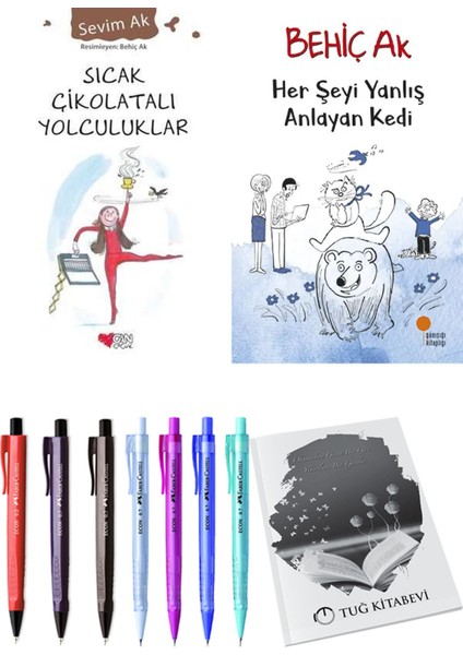 Her Şeyi Yanlış Anlayan Kedi ve Sıcak Çikolatalı Yolculuklar 2'li Set