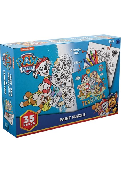 Paw Patrol Boyamalı Puzzle Etkinlik