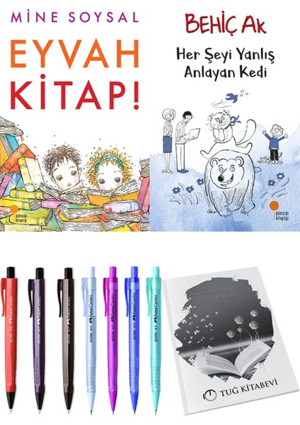 Her Şeyi Yanlış Anlayan Kedi ve Eyvah Kitap! 2'li Set