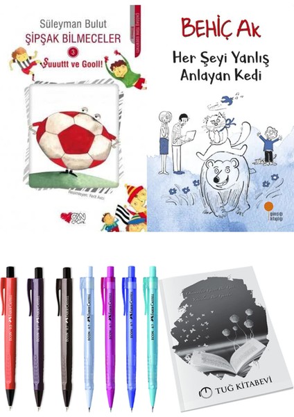 Her Şeyi Yanlış Anlayan Kedi ve Şipşak Bilmeceler 3 2'li Set