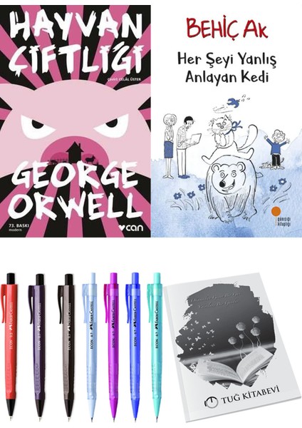 Her Şeyi Yanlış Anlayan Kedi ve Hayvan Çiftliği 2'li Set