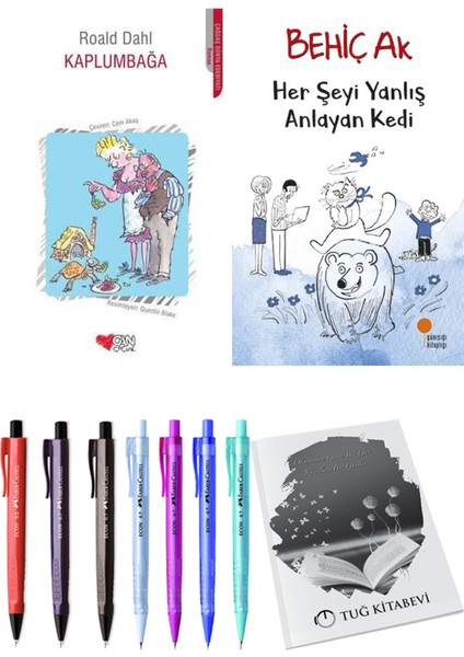 Her Şeyi Yanlış Anlayan Kedi ve Kaplumbağa 2'li Set