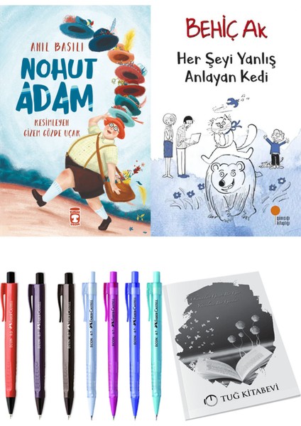 Her Şeyi Yanlış Anlayan Kedi ve Nohut Adam 2'li Set