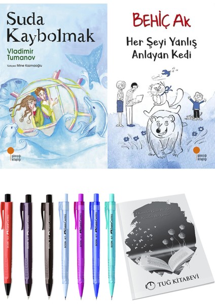 Her Şeyi Yanlış Anlayan Kedi ve Suda Kaybolmak 2'li Set