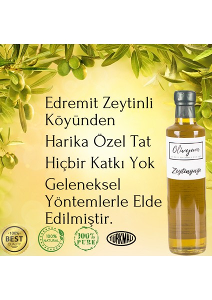 Zeytinyağ Doğal Katkısız ve Kokusuz 500 ml