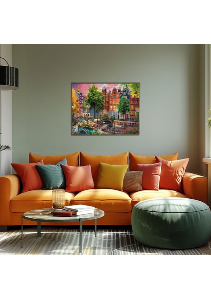 Beautiful Sunset In Amsterdam 1000 Parça Puzzle modelleri