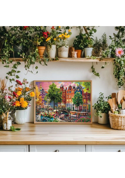 Beautiful Sunset In Amsterdam 1000 Parça Puzzle fırsatları