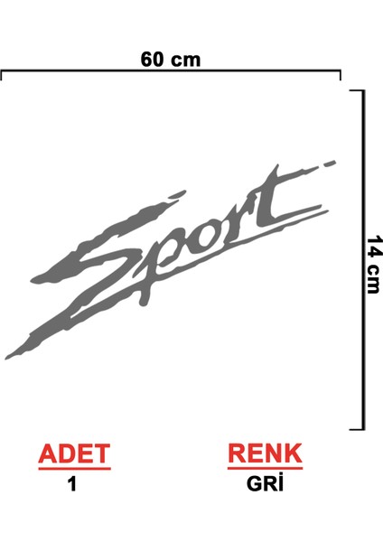 Sport Sticker - Oto Sticker - Araba Sticker - Araç Sticker - Araba Aksesuar - Oto Aksesuar fiyatları