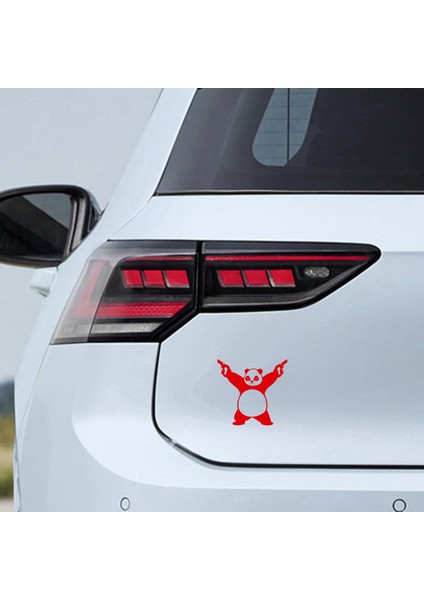 Silahlı Panda Sticker - Silah Sticker - Oto Sticker - Araba Sticker - Araç Sticker - Cam Sticker fiyatları