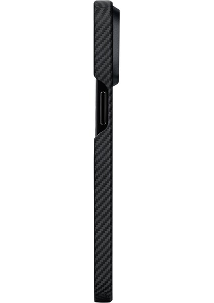 iPhone 15 Pro Max Telefon Kılıfı Magsafe Uyumlu 600D Aramid Fiber Pitaka Ultra-Slim Siyah-Gri modelleri