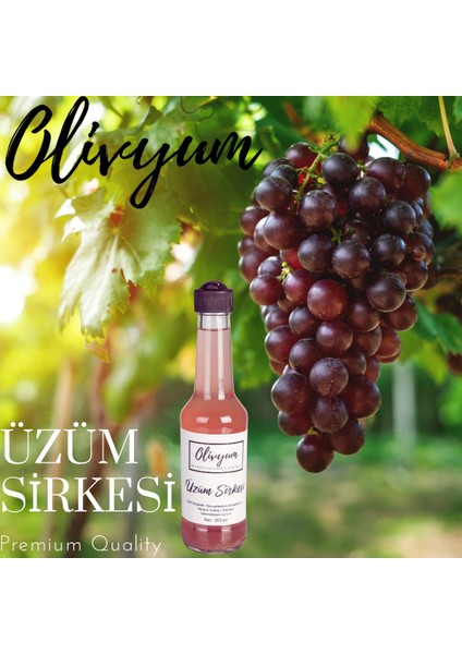 Doğal Üzüm Sirkesi 250 Ml. %100 Katkısız