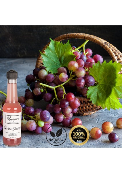 Doğal Üzüm Sirkesi 250 Ml. %100 Katkısız