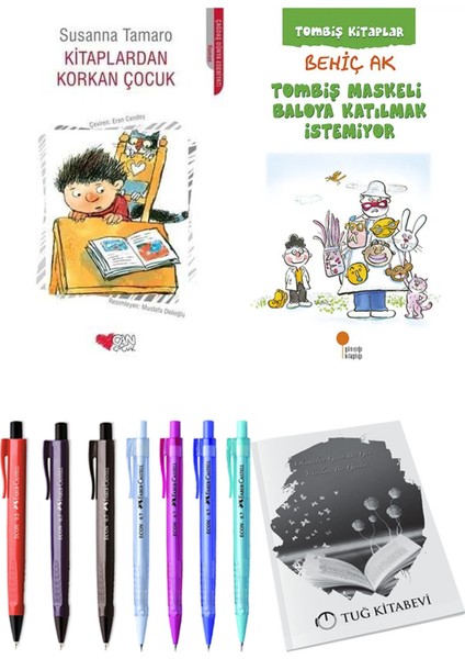 Tombiş Maskeli Baloya Katılmak Istemiyor ve Kitaplardan Korkan Çocuk 2'li Set