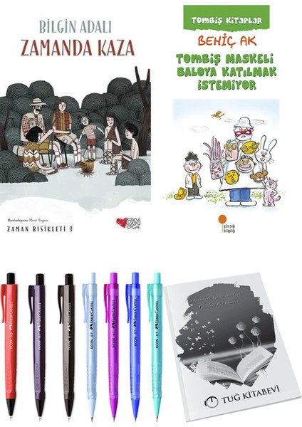 Tombiş Maskeli Baloya Katılmak Istemiyor ve Zamanda Bisikleti 3 Zamanda Kaza 2'li Set