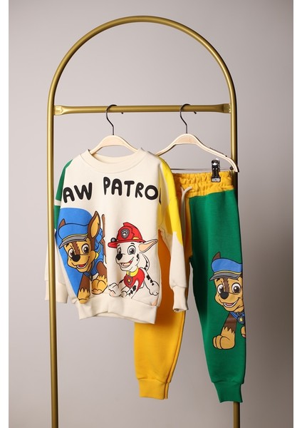 Yeşil Sarı Paw Patrol Eşofman Takımı