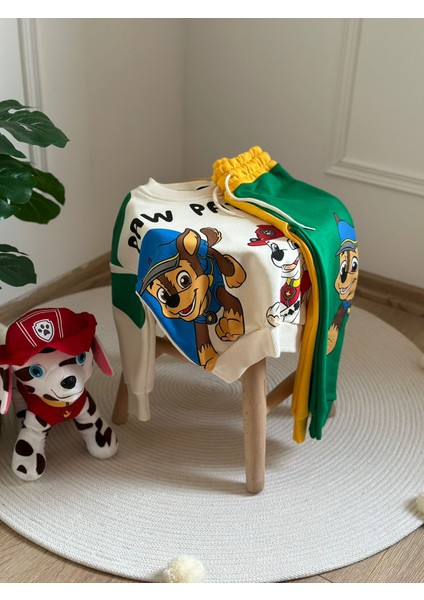 Yeşil Sarı Paw Patrol Eşofman Takımı