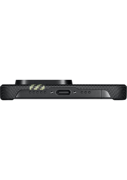 iPhone 15 Pro Max Telefon Kılıfı Magsafe Uyumlu Aramid Fiber Pitaka Tactile Woven Break The Line