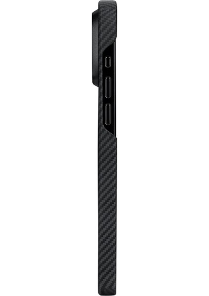 iPhone 15 Pro Max Telefon Kılıfı Magsafe Uyumlu 600D Aramid Fiber Pitaka Orchestra Rhapsody Siyah