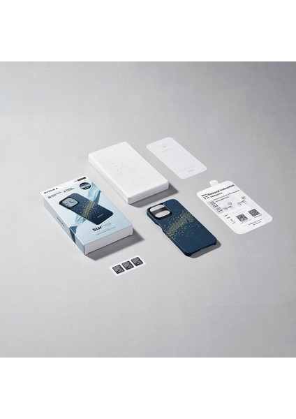 iPhone 15 Pro Telefon Kılıfı Magsafe Uyumlu Aramid Fiber Pitaka Starpeak Serisi Milky Way Galaxy indirimleri