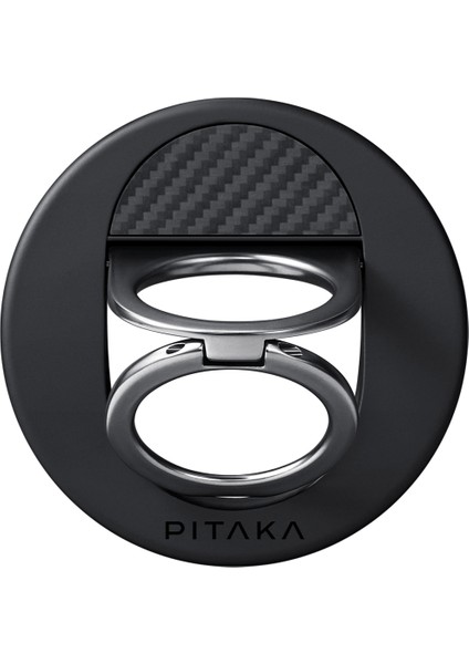 600D Aramid Fiber Black-Grey Twill Magez Grip 3 Magnetik Ring Stand Telefon Tutucu Siyah-Gri modelleri