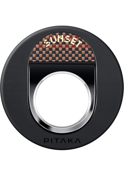 Aramid Fiber Sunset Moonrise Serisi Sunset Magez Grip 3 Magnetik Ring Stand Telefon Tutucu fırsatları